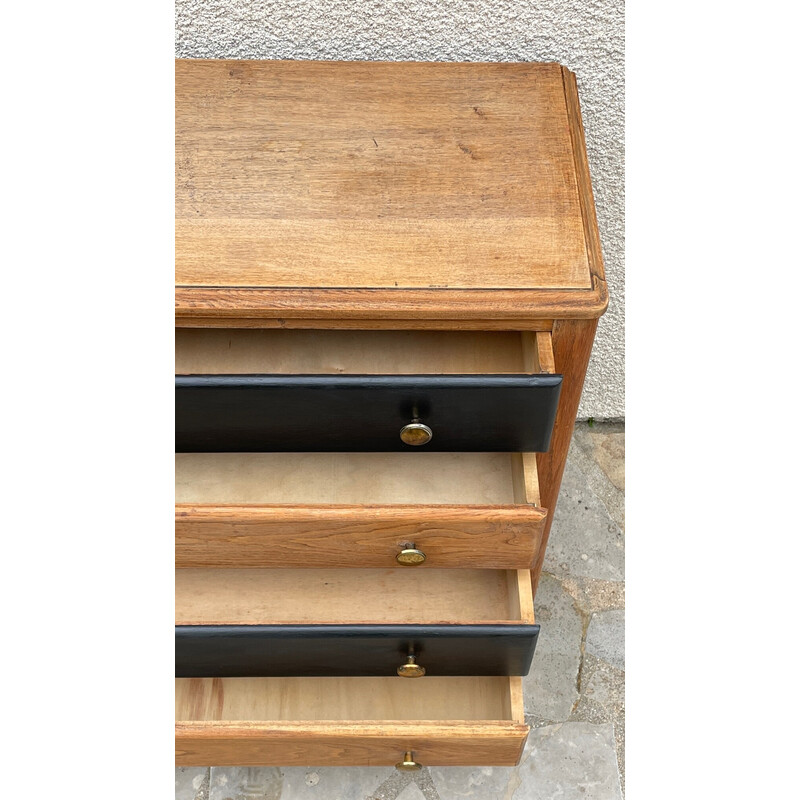 Vintage chest of drawers in unfinished wood, 1930