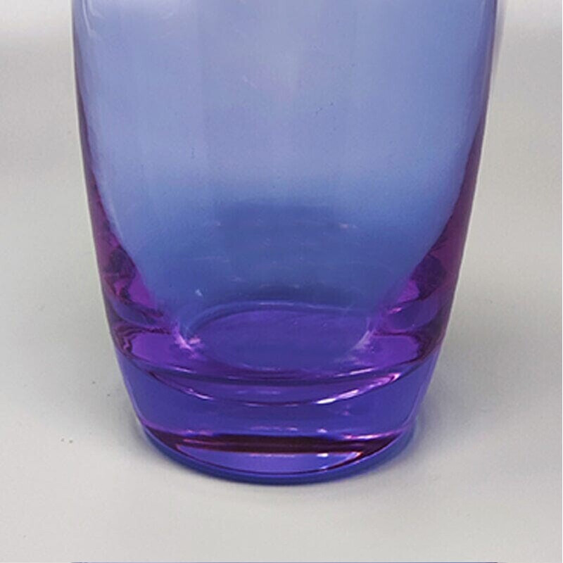 Shaker vintage violet en verre de Murano, Italie 1960