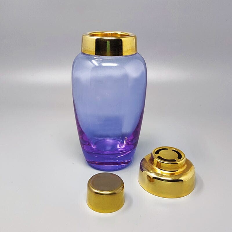 Shaker vintage violet en verre de Murano, Italie 1960