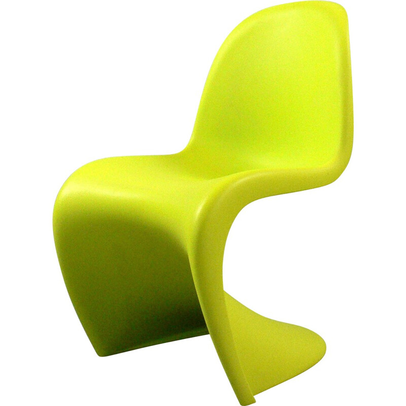 Green chair in plastics by Verner Panton produced by Vitra - 2000s