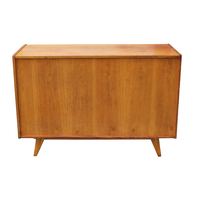 Vintage U-452 roze en wit dressoir van Jiri Jiroutek voor Interier Praha, Tsjecho-Slowakije 1960