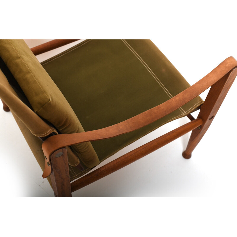 Paire de fauteuils Safari vintage par Kaare Klint pour Rud