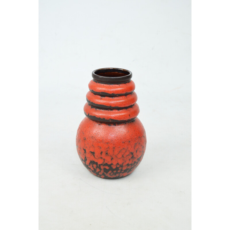 Vase vintage en lave grasse, Allemagne de l'Ouest 1970