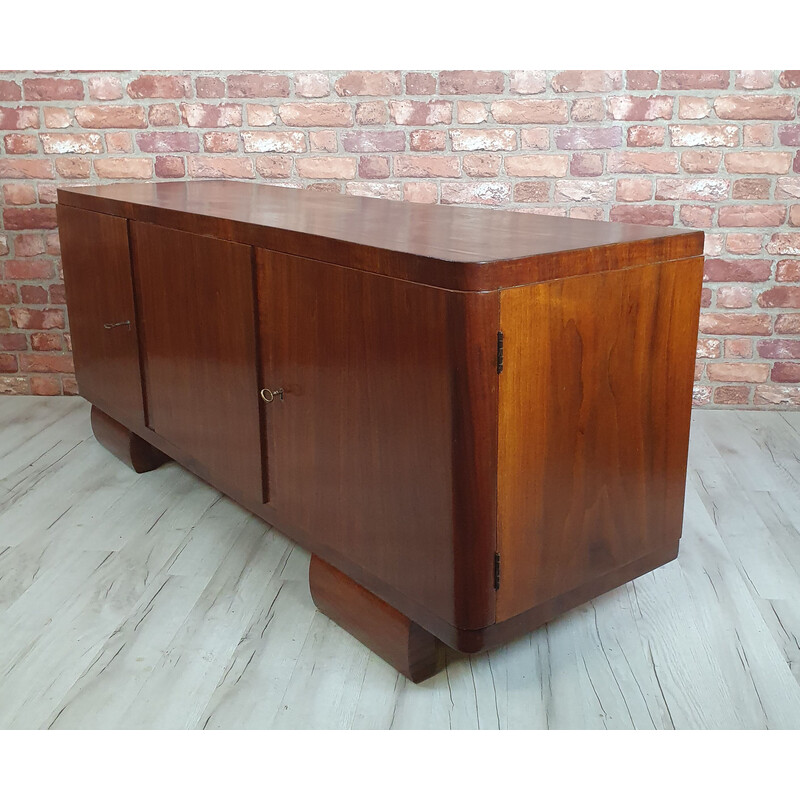 Vintage walnut sideboard, Poland 1940