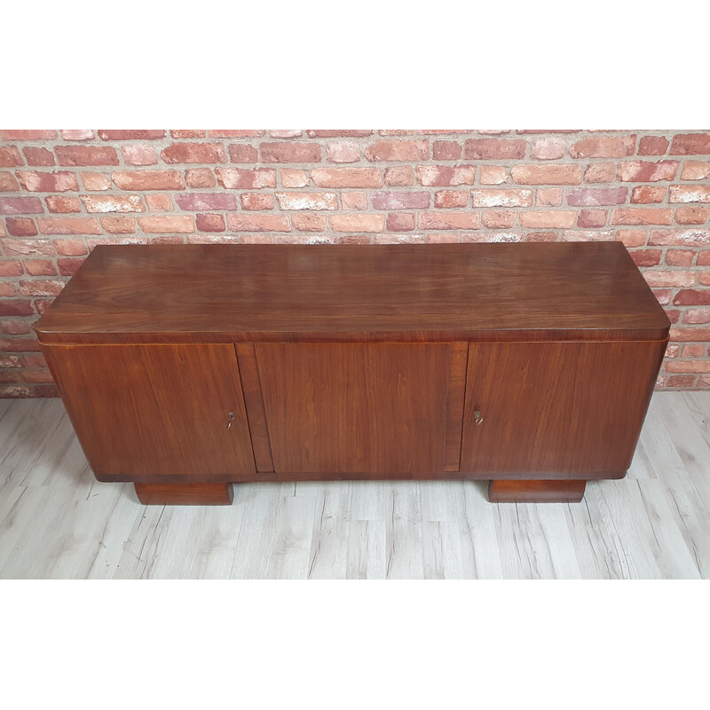 Vintage walnut sideboard, Poland 1940