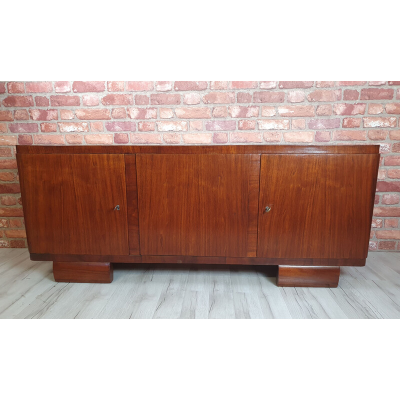 Vintage walnut sideboard, Poland 1940