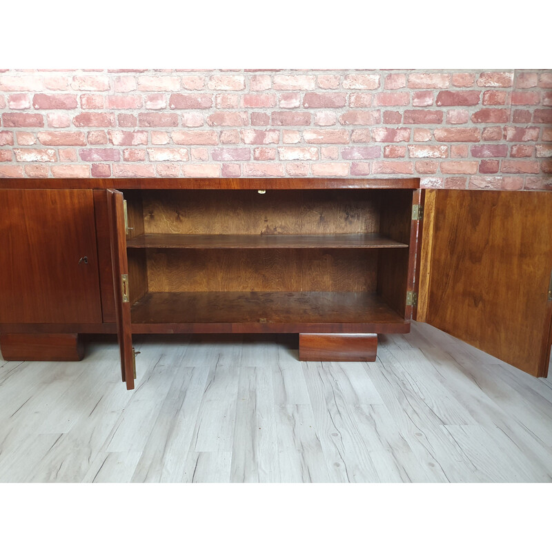 Vintage walnut sideboard, Poland 1940