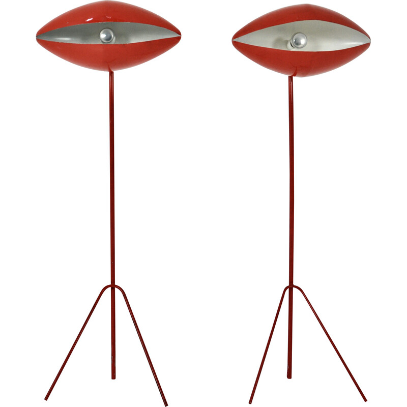 Pair of vintage "Fantomas" floor lamps by India Mahdavi, 1980