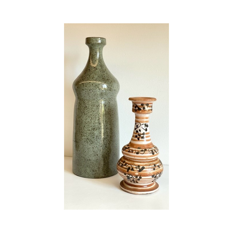 Coppia di vasi in ceramica vintage