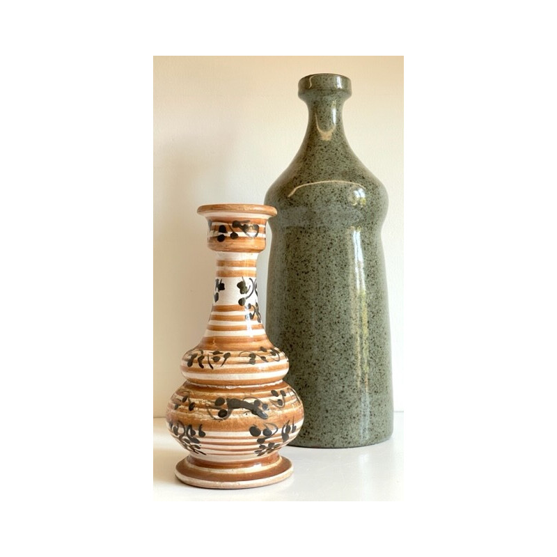 Par de vasos de cerâmica vintage