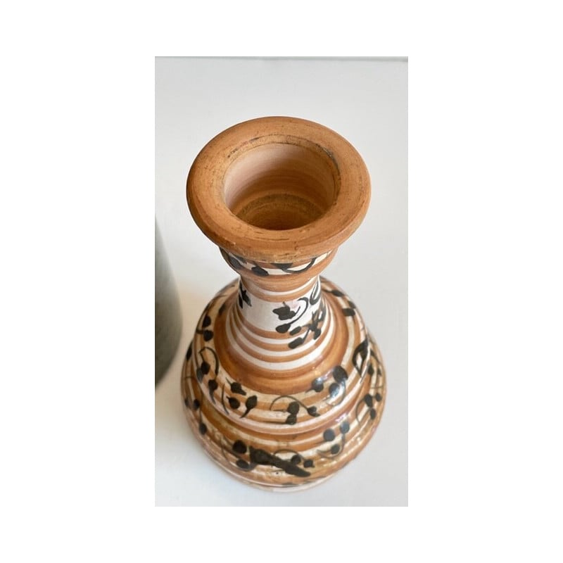 Coppia di vasi in ceramica vintage