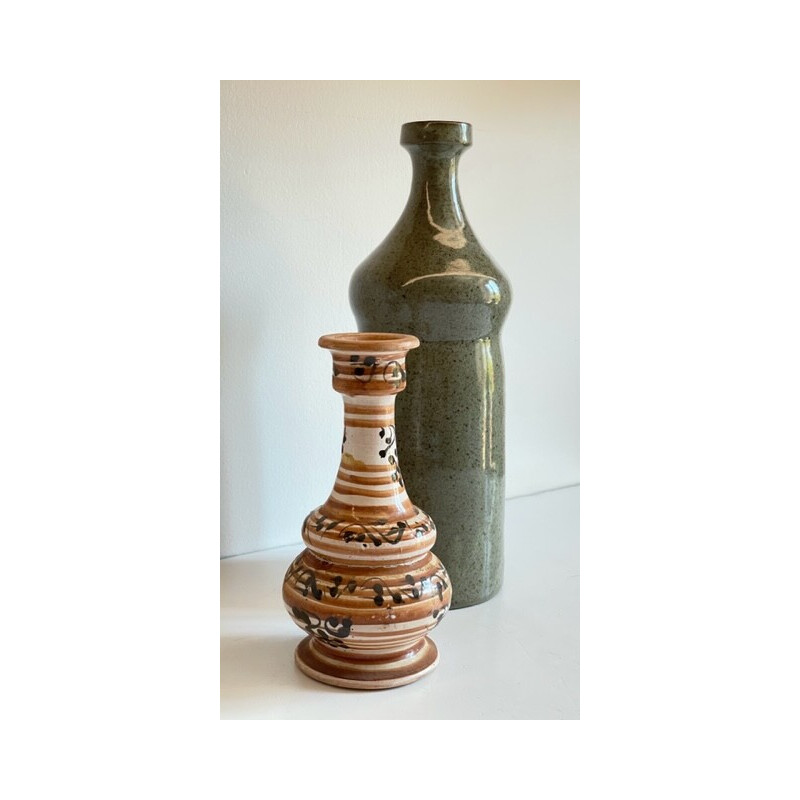 Pareja de jarrones de cerámica vintage