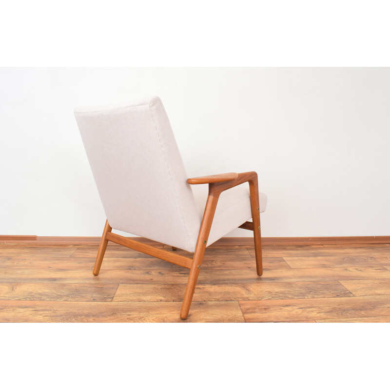 Vintage Ruster armchair in solid oakwood by Yngve Ekström for Swedese, 1960