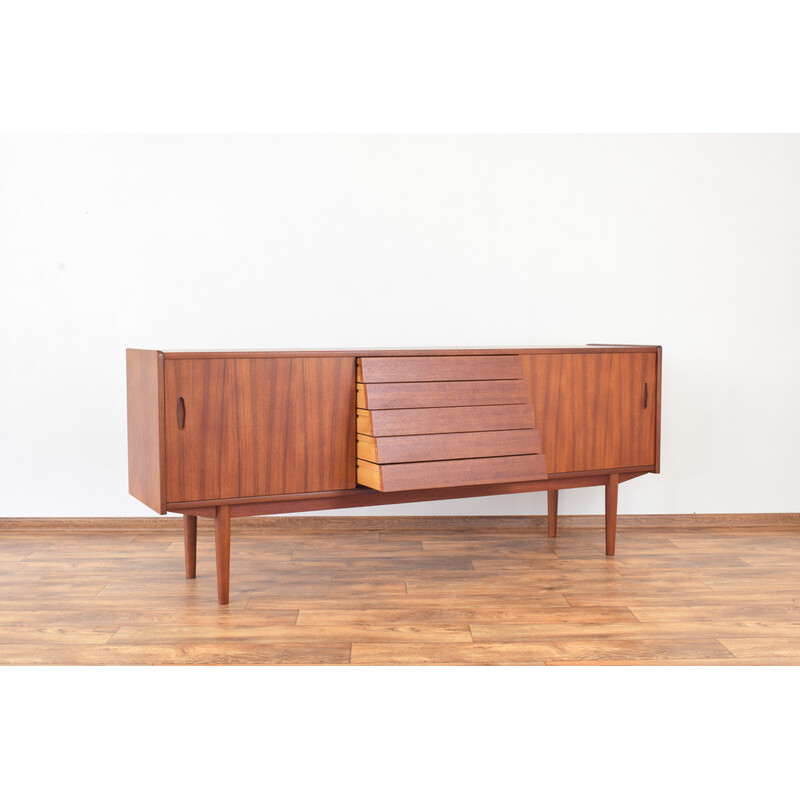 Enfilade vintage en teck Trio par Nils Jonsson pour Hugo Troeds, 1960