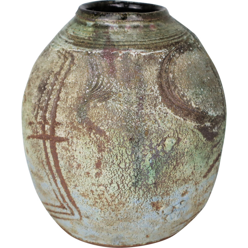 Vintage-Vase aus Keramik von Thierry Basile