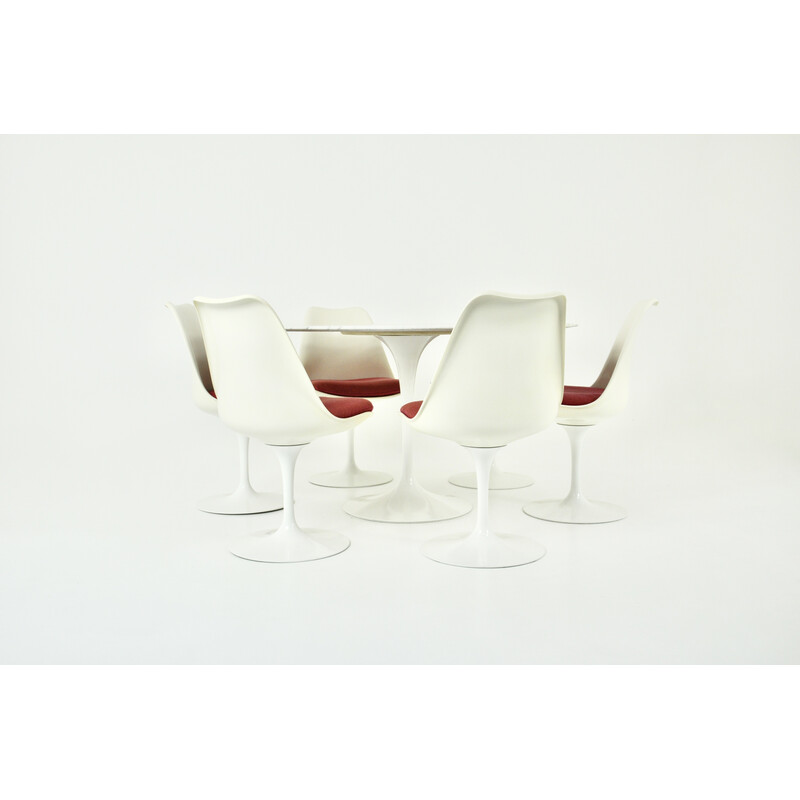 Mesa de comedor vintage de mármol de Eero Saarinen para Knoll International, 1960