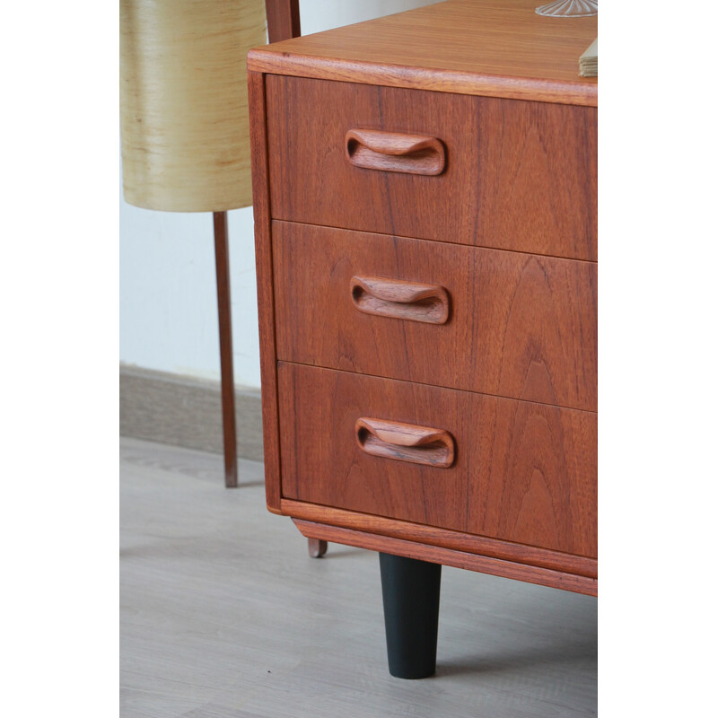 Piedistallo vintage a 3 cassetti in teak di G Plan, 1960