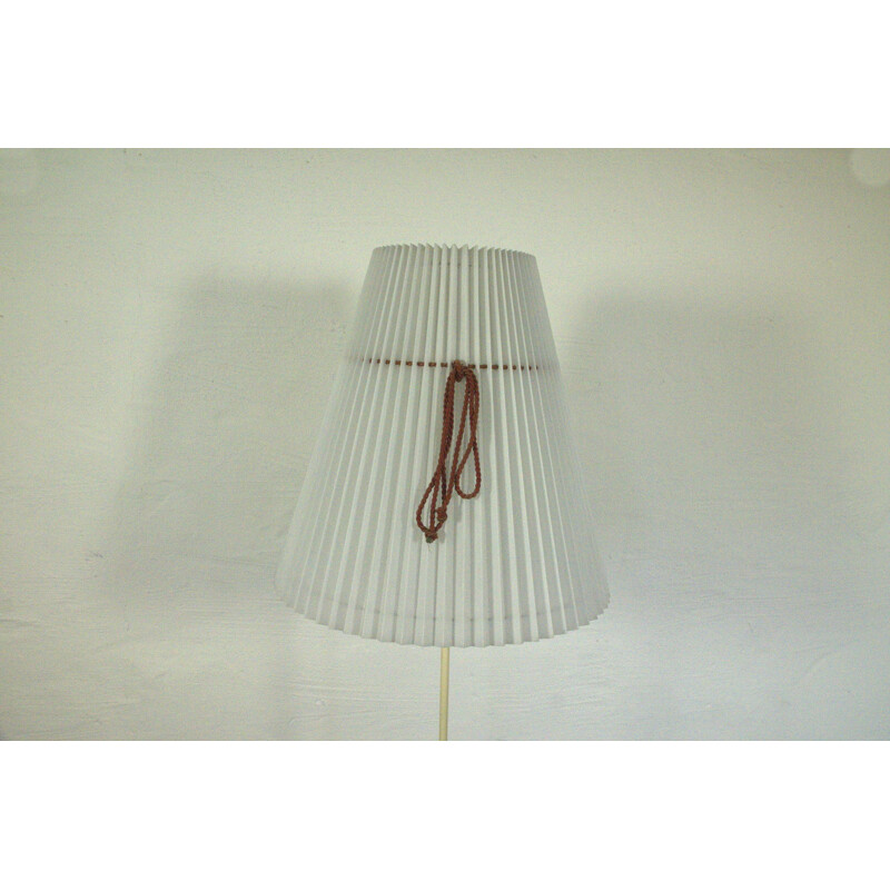 Vintage white German floor lamp - 1950s