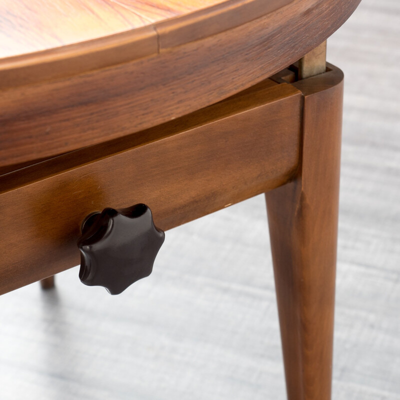 Brown coffee table in rosewood - 1960s