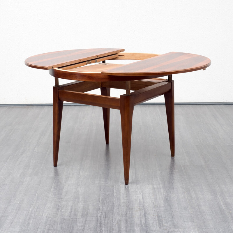 Table basse ronde en palissandre - 1960