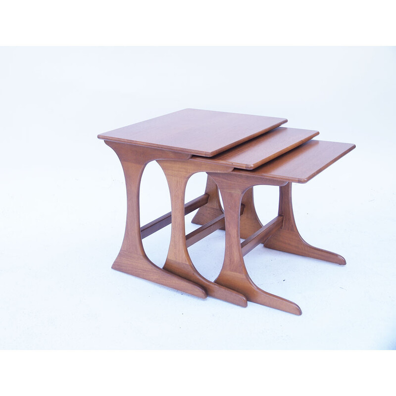 Vintage Scandinavian teak nesting tables by Gplan, 1960