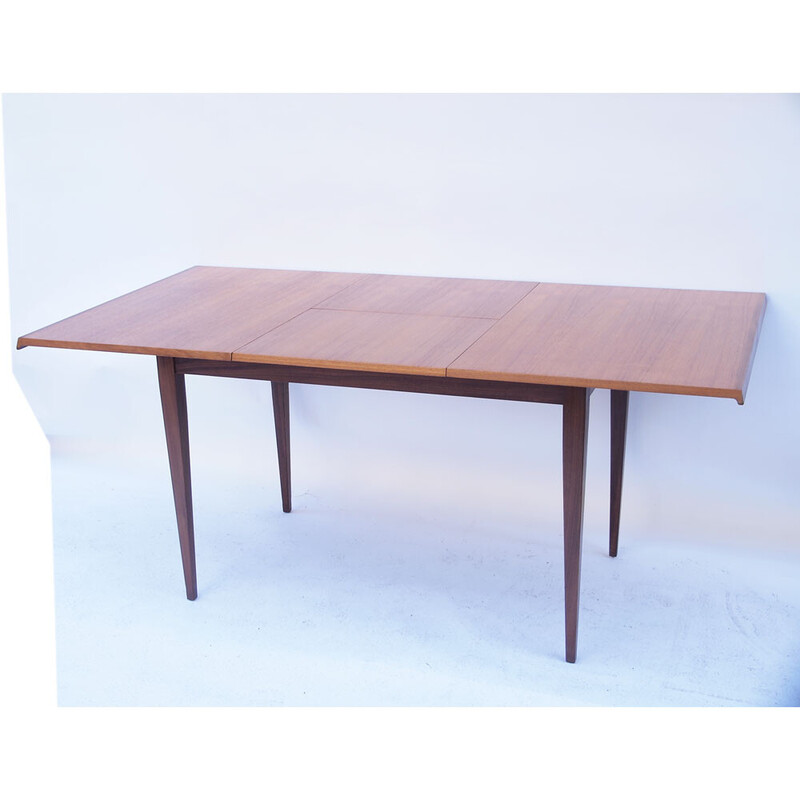 Vintage Scandinavian table with butterfly extension, 1960