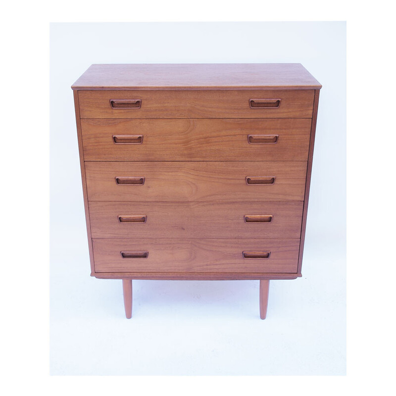 Vintage Scandinavian teak chest of drawers, 1960