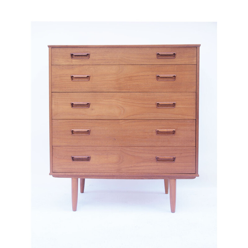 Vintage Scandinavian teak chest of drawers, 1960