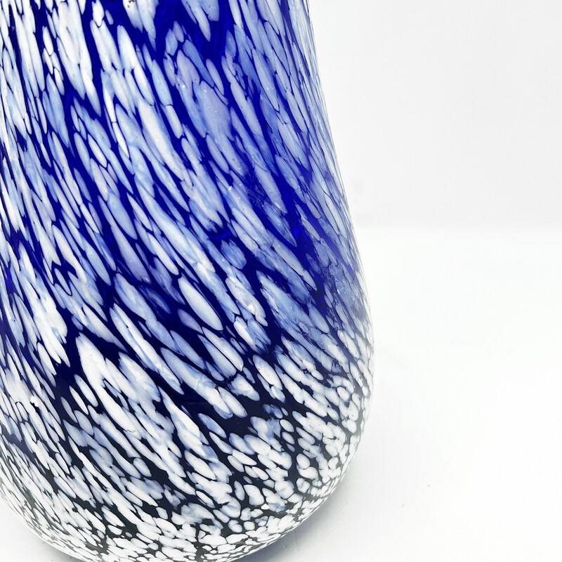 Vintage glass vase by Ząbkowice, 1970