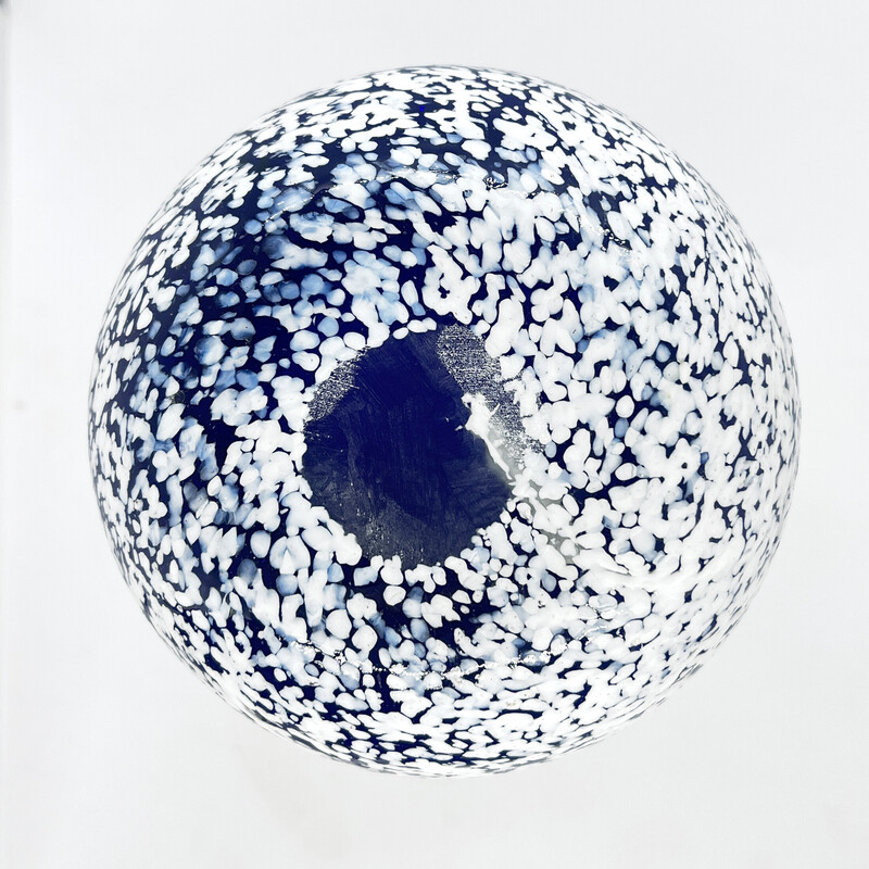 Vintage glass vase by Ząbkowice, 1970