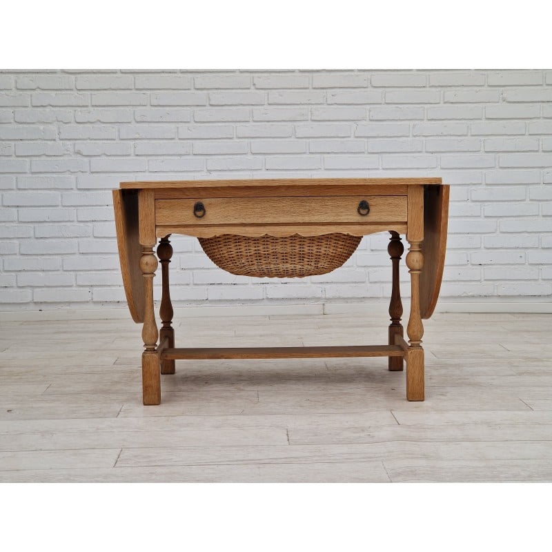 Vintage oakwood coffee table, Denmark 1970