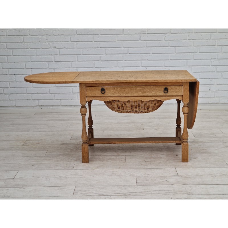 Vintage oakwood coffee table, Denmark 1970