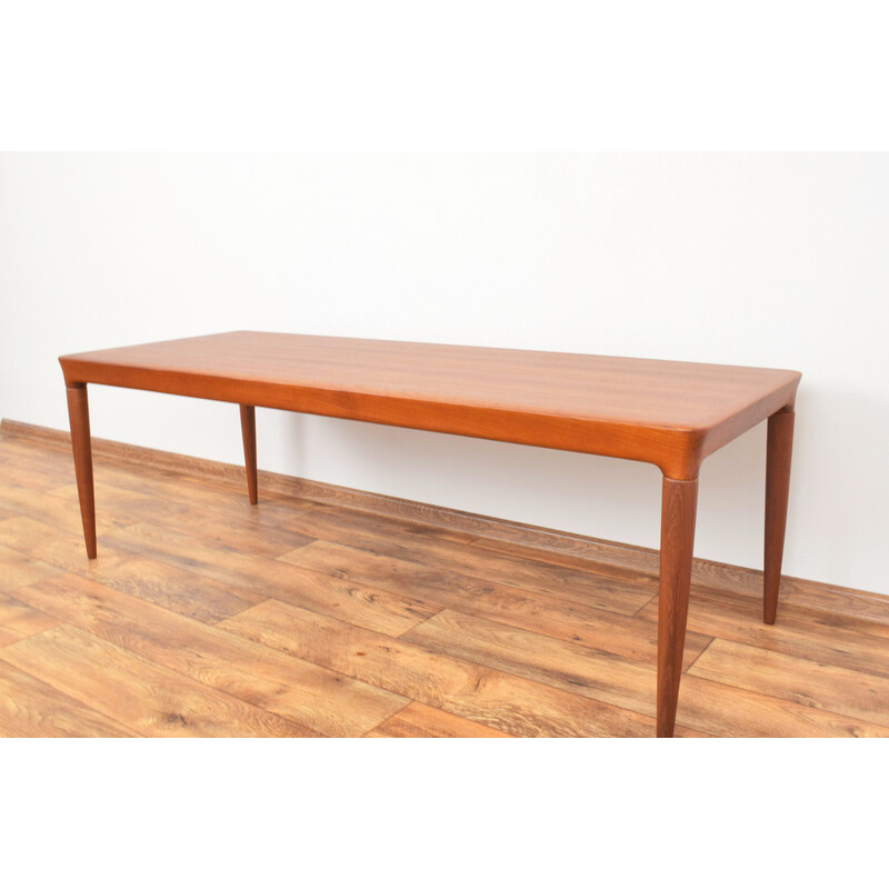 Mesa de centro vintage de teca de Johannes Andersen para Cfc Silkeborg, 1960