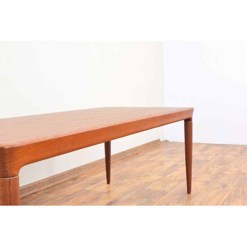 Mesa de centro vintage de teca de Johannes Andersen para Cfc Silkeborg, 1960