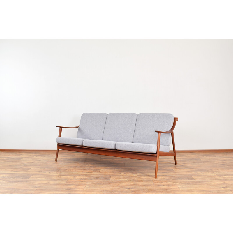 Altes Teakholzsofa Mk-119 von Arne Hovmand-Olsen für Mogens Kold, 1960