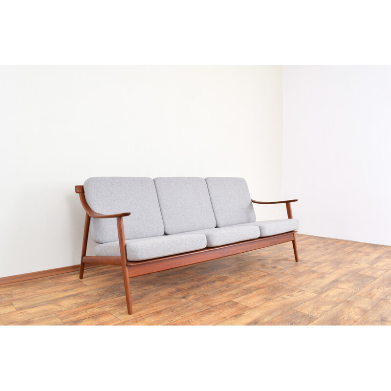 Altes Teakholzsofa Mk-119 von Arne Hovmand-Olsen für Mogens Kold, 1960