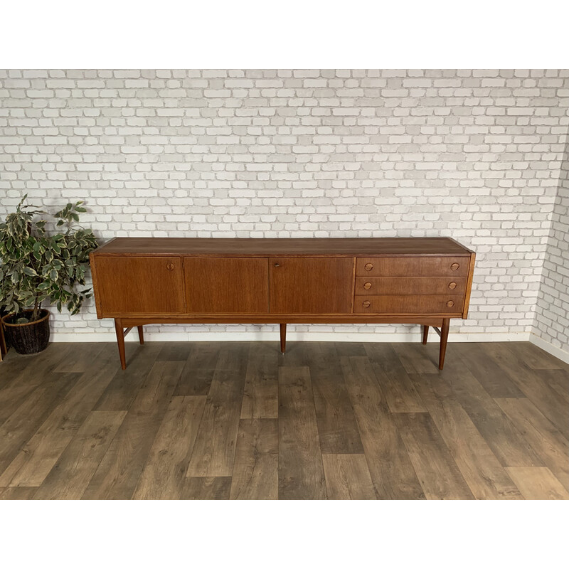 Enfilade scandinava vintage in teak, anni '60