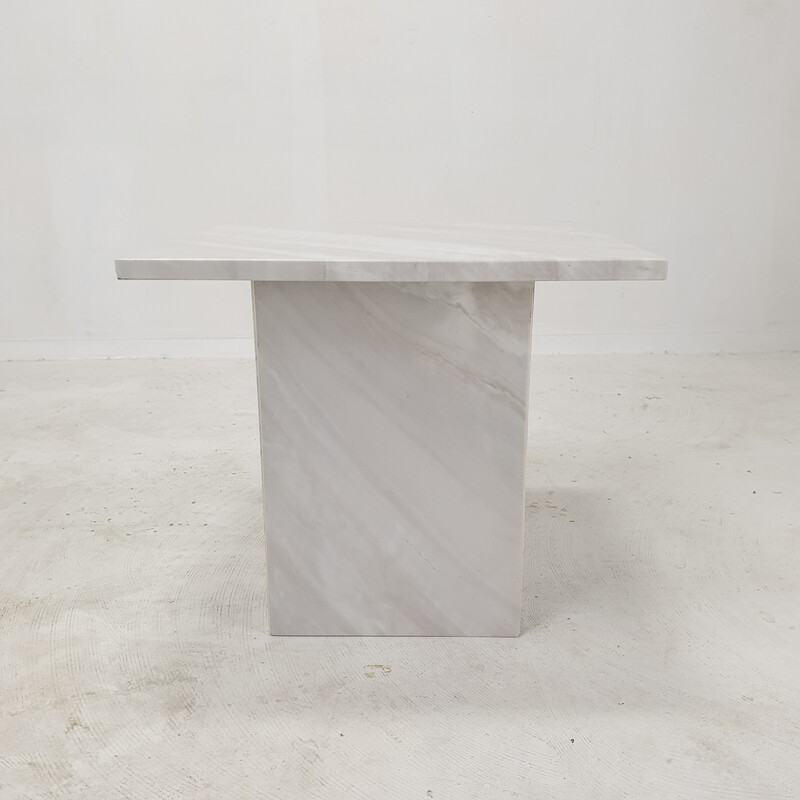 Vintage marble coffee table, Italy 1980