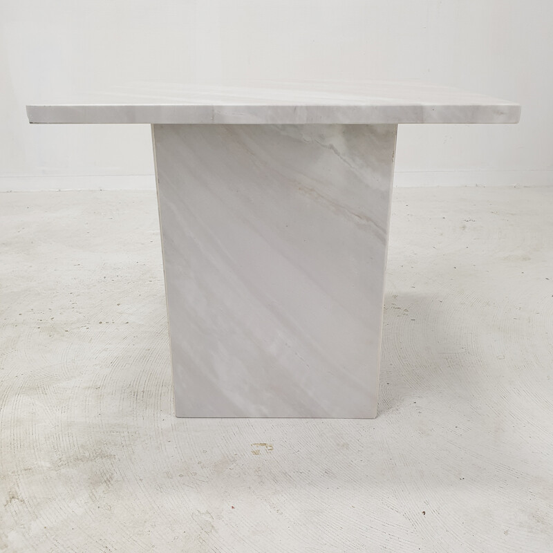 Vintage marble coffee table, Italy 1980