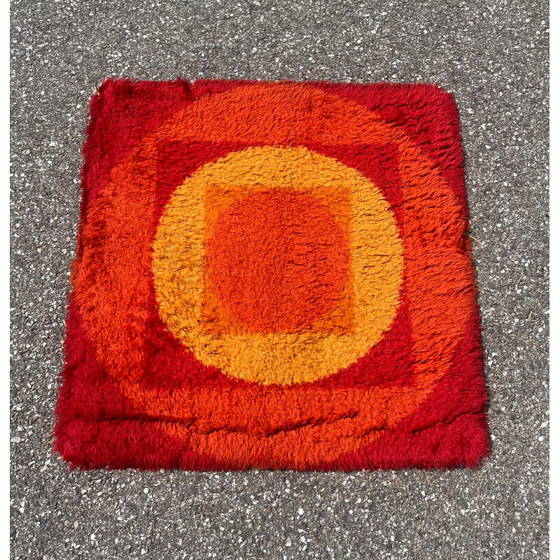 Vintage wool rug, 1970