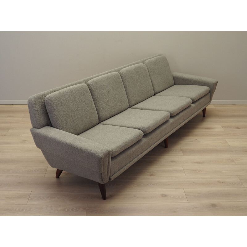 Vintage sofa in solid teak wood and fabric, Denmark 1970