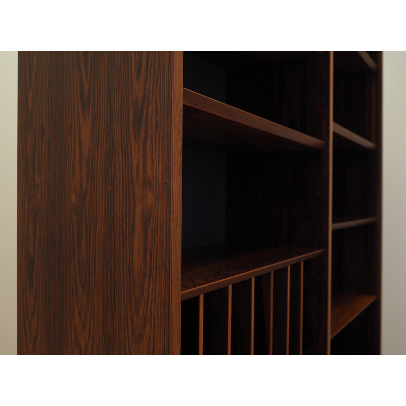 Vintage rosewood bookcase by Hundevad and Co, Denmark 1970