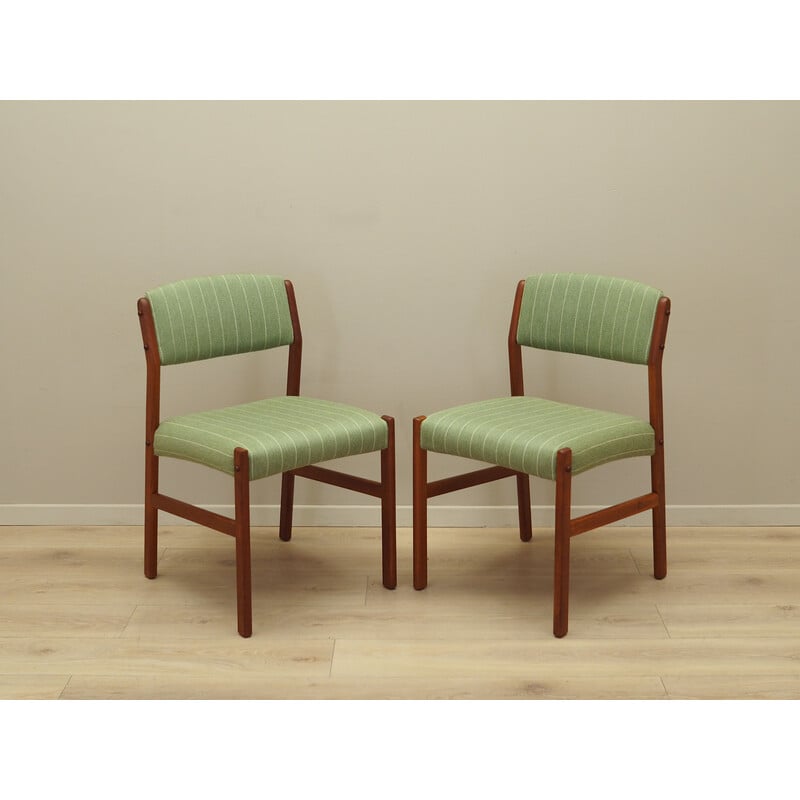 Pair of vintage teak chairs, Denmark 1970