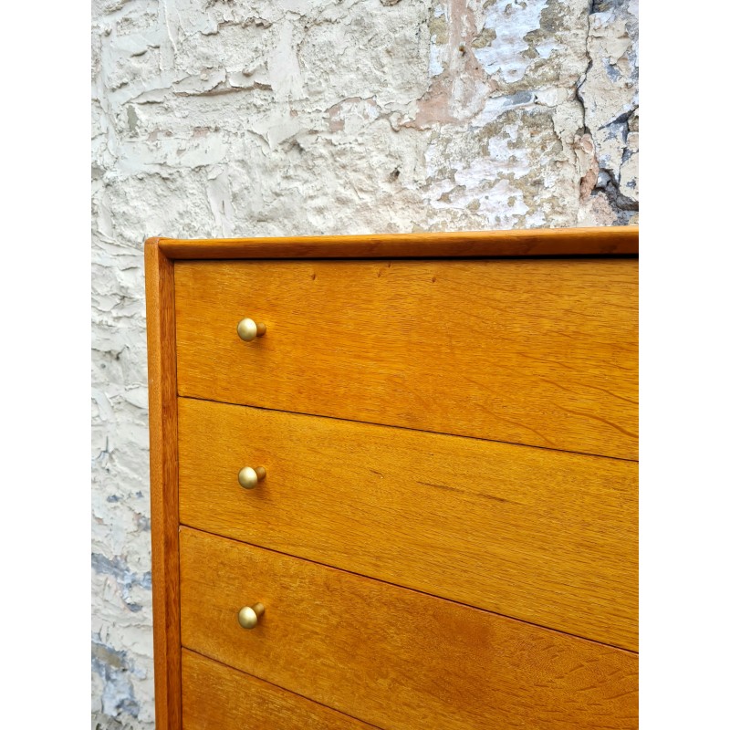 Vintage oakwood chest with 7 drawers by G Plan