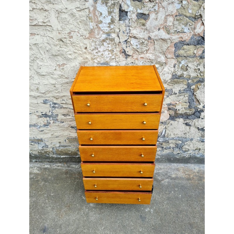Vintage oakwood chest with 7 drawers by G Plan