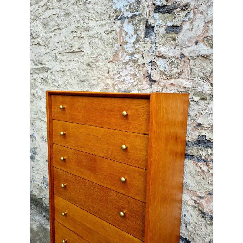 Vintage oakwood chest with 7 drawers by G Plan