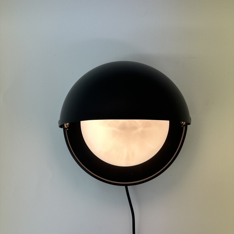 Lampada da parete Eclipse in metallo vintage di Dijkstra, Paesi Bassi 1960