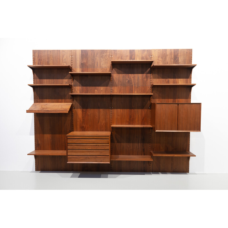 Vintage walnut shelving system by Poul Cadovius for Cado, 1960