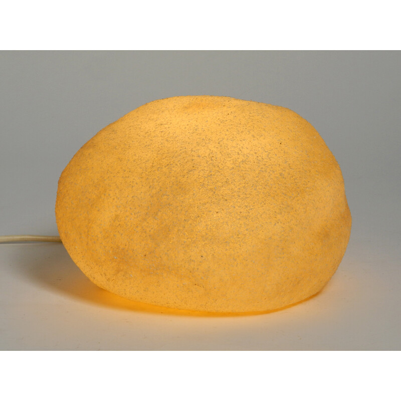 Vintage fiberglass table lamp by Singleton, Italy 1970