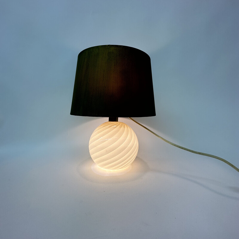 Vintage Murano glass table lamp, Italy 1970